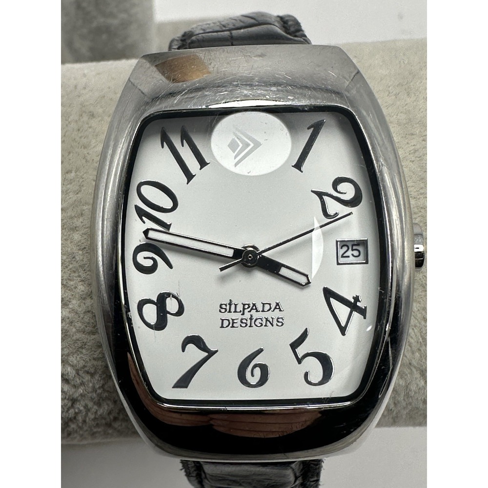 Silpada Designs Watch New Battery 30MM‎ 7.5" Leather Band M6